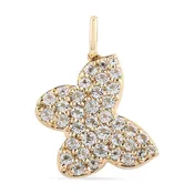 Aquamarine Gemstone Butterfly Charm
