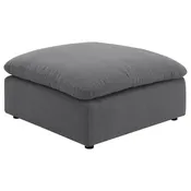 Alpine Charcoal Ottoman