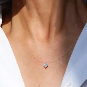 1 Carat Moissanite Solitaire Pendant Necklace — 925 Sterling Silver | Le'Var