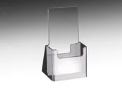 Acrylic Brochure Holder | Single Pocket | 4"W x 9"H
