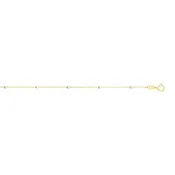14K Bead Saturn Chain
