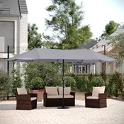 Elizabeth 15 ft Triple Head Patio Umbrella