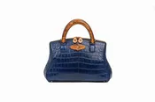 Duchesse De Bourgogne Royal Blue Alligator Handbag