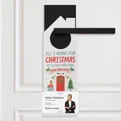 All I Want For Christmas Is To Help You Find Your Happy Place. Door Hangers