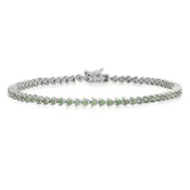 14K White Gold Tennis Bracelet