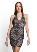 COUTURE VOILÉE EMBROIDER MINI DRESS