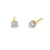 14K Gold 3mm Diamond Studs
