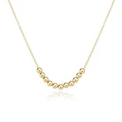 16" Necklace with Gold Classic Beaded Bliss