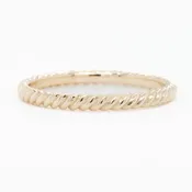 14k 2mm Yellow Gold Rope Band