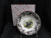 Spode Woodland Black Bear, England: NEW Ascot Salad / Soup Bowl, 8",  Box