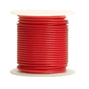18-ga Stranded RED Irradiated PVC Wire, 100′ spool