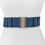 Women's Designer Denim Stretch Belt