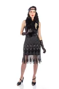 1920s Allure Scarf in Black
