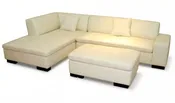 S683 3pc. Sofa Chaise Ottoman Leather Sectional Sofa — Stendmar