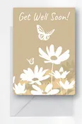 Butterfly and Daisy Get Well Card — M & M Digital Printing