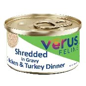 VēRUS Feline Shredded in Gravy Chicken & Turkey Dinner