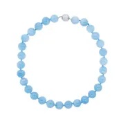 14kt White Gold, Diamond and Aquamarine Necklace — Scott Reising Jewelers