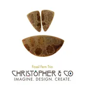 Fossil Fern Set — Custom Artisan Jewelry | Unique Gemstones | Christopher & Co.
