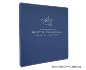 3 Ring Binder Dove of Peace Funeral Guest Book