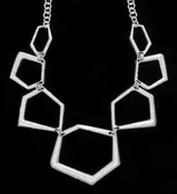 Abstract Textured Necklace