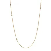 Asymmetrical Station Diamond Necklace