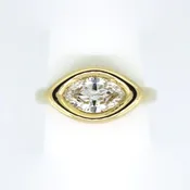 Bezel Set Marquise Solitaire