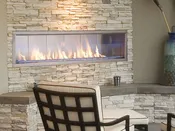Astria Barcelona Lights Linear Outdoor Fireplace — Gilbert Fireplaces & BBQs