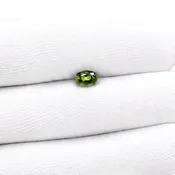 0.91ct Oval Natural Sapphire (Colour Green, Clarity Slightly Included, Cut Faceted)