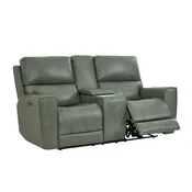 LUXE COLLECTION LAREDO LEATHER POWER LOVESEAT