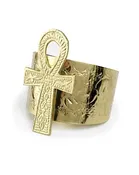 Brass Ankh Cuff — Bagz & Bling