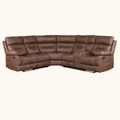 Aviator manual 3 piece reclining sectional