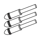 285-001 | Blue Ink Pen Cartridges – Pack of 9