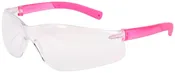 BearKat® BK2 Series Safety Glasses with Clear Lens Soft Non-Slip PINK Temple Material