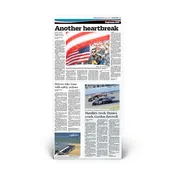 Daytona 500 2015: "Another Heartbreak" Front Page Print