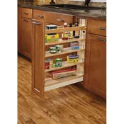 5'' Wide Base Cabinet Pullout Organizer with Ball-Bearing Soft-Close
