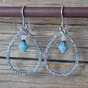 Big Sky Sparkly Teardrop Earrings #EW769-216