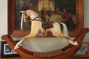 Mini Victorian Rocking Horse (Bows) — Greenfield Woodworks