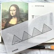 3D Louvre 18 mesh Needlepoint Canvas