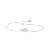1.00ctw EF/VS Lab Grown 4prg PS Solitaire Bracelet 14KW