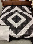 Black and White Log Cabin