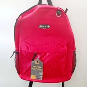 15″ MaxxGear Red BackPack Travel bag W/ 2 Mesh Can Pockets
