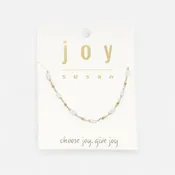 16 Bar Beads Necklace White"