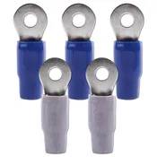 1/0 AWG 5/16" Nickel Plated Premium Ring Terminals (5-Pack)