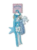 0126-BAG-CHARM-SUMMER-STARBLUE Simply Southern Bag Charm - Blue Star 0