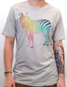 Geometric Abstract Zebra Vintage Style T-Shirt