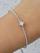 .12 Diamond North Star Flex Italian Bangle - 14K White Gold