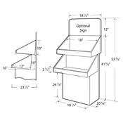 18” 2 Tray Display