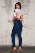 Judy High Rise Blue Skinny Jeans