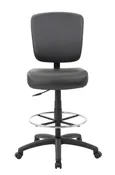 Boss 300 lb Heavy Duty Office Stool, Black — Kalico