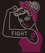 ✨💖Cancer Support Designs  ✨💖 GIRL WITH FIGHT TATOO